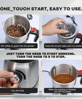 Steps to use Powerful 500W Spice And Nut Grinder With 3 Stainless Steel Blades, 600ML Capacity, Dry Use, A Real Kitchen Workhorse in action