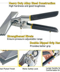 6 Inch Hand Seamer For Sheet Metal Straight Jaw Bender Tool With Non Slip Handle Heavy Duty Manual Seaming And Flattening Tool