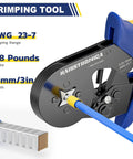 Close-up of All In One Ferrule Crimping Tool Kit With Built In Automatic Wire Stripper And Ferrule Crimper For AWG 24 10 And AWG 23 7 Wires