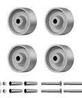 Industrial Caster Wheels Pack Of Four Three Inch By One And A Quarter Inch Sintered Iron Wheels 350 Lbs Capacity Per Wheel