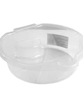 Clear Oil Drain Pan With Built In Level Scale For Easy Volume Tracking 4.5 Liter Capacity Has A Drain Filter Shelf Measures 13.8 Inch By 12.6 Inch By 4.3 Inch Perfect For Cleaner Oil Changes