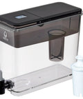No Nonsense 27 Cup Water Dispenser With High Density Filter That Traps Chlorine And Heavy Metals Keeps Minerals Intact Sleek Black Finish