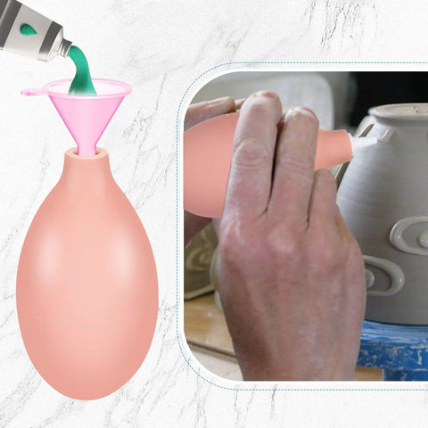 Pro Grade Pottery Tools Kit 102 Piece Ceramic Precision Applicator Set With Squeeze Bottles Multiple Nozzles 40 Needles Filling Funnels Metal Connector And Unclog Pins For Fine Glaze Work, pink squeeze bottle funnel