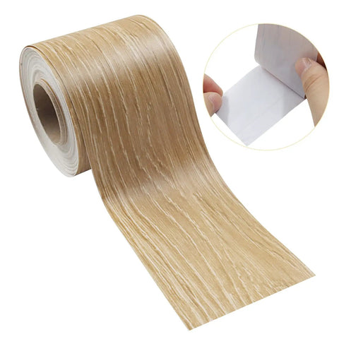 Wood Grain Repair Tape Self Adhesive Patch For Furniture Floors Tables And Doors 2 Inch By 33 Feet Yellow Oak Grain Home Decor Fix For Scratches And Wear