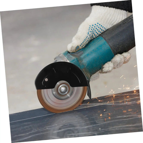Using an angle grinder with black Enclosed Angle Grinder Protective Cover Guard With Easy Install, Heavy Duty Safety Shield For Cutting Machines