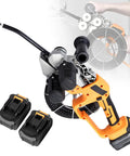 All Terrain Four Wheel Drive Cable Threading Tool For Electricians with battery, wire, and 360 bend rod for easy electrical work.