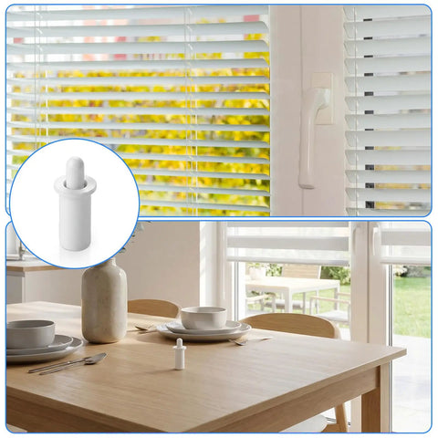 40 Pieces Spring Loaded Shutter Repair Pins Plantation Window And Cabinet Replacement Fasteners Durable Abs Plastic White No Sweat Easy Swap Kit Breezy Fix For Blind Slat Restoration Projects