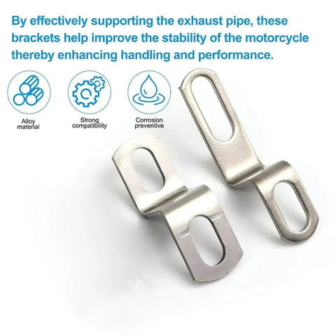 Stainless Steel Motorcycle Exhaust Pipe Mounting Bracket For Secure Install And Enhanced Stability Heavy Duty Exhaust Hanger