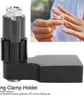 Ring Fixture Clamp Holder Set For Jewelry Making Fixed Ring Setting Polishing And Engraving Tool Kit Black Durable Craft Stand