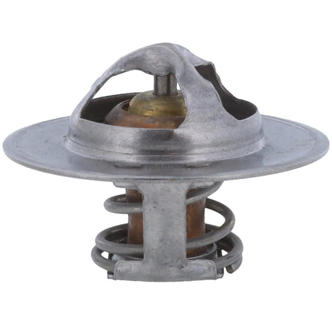 Side view of High Performance Engine Coolant Thermostat Fits Jeep Wrangler 87-06 Grand Cherokee 93-04 Ford F-150 75-97, metal construction.