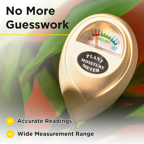 Soil Moisture Meter With Hygrometer Sensor for indoor and outdoor plants, accurate soil humidity readings to nail watering schedule