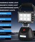 LED Work Light 18W 2400LM Magnetic Flood Light with Aluminum Alloy Body and Portable Handle for Workshop Use