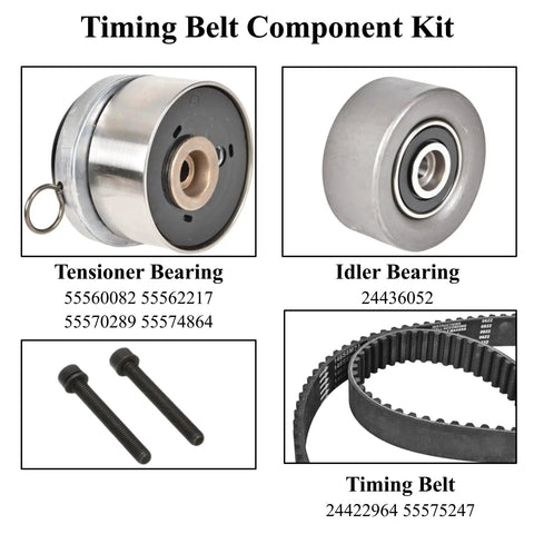 Top Shelf Timing Belt And Tensioner Kit Replaces 24422964 For Chevy Sonic Cruze Aveo Pontiac G3 Four Cylinder Engine Smooth Swap For Your Daily Driver