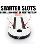 Phenolic Zero Clearance Insert For Table Saws For Pros, Compatible With Delta Uni-Saw Contractor And Grizzly Models, close-up