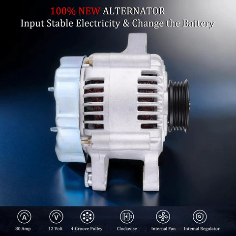 Alternator Replacement For Toyota Yaris 1 5L L4 2006 2007 2008 2009 OE Style Generator With Reference Part Numbers 27060 21151 11203 104210 840 Durable Metal Construction Beefed Up Easy Install High Output Electrical Power