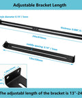 DIY Drawer Repair Kit With Heavy Duty Steel Brackets For Sagging Wooden Chipboard And MDF Drawers Middle Mount Reinforcement Hardware Includes Screws For Cabinets No Nonsense Fix adjustable length brackets shown.
