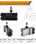 250-010 knurling and turning tool holder from Six Piece Quick Change Tool Post Set For Lathe