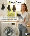Cut Resistant Gloves With Stainless Steel Wire Core For Pro Grade Food Prep Level 5 Protection displayed near washing machine