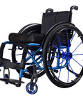 Rock Solid Rubber Foam Garage Wall Bumper Strips That Beat Back Parked Car Scrapes High Density Shock Absorbing Parking Guards For Warehouses And Driveways Yellow Heavy Duty Roll wheelchair with black seat and blue accents