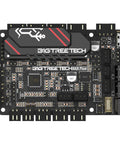 High Performance 3D Printer Control Board With Integrated TMC2209 Four Axis RP2040 Chip And Fuse Protection Straight Fire Upgrade For Voron Builders And Gear Heads, top view of control board, black PCB with components.