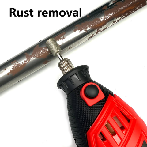 Pro Grade Beast Diamond Grinding Bit Set for Rotary Tools 8mm head removing rust from metal surface