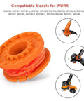 Easy Install Edger Spool Replacement 10ft 0.065 Inch for Worx Weed Eater String Trimmer WG154 WG155 WG175 WG180 WA0010 WA0004