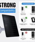 5W Solar Panel Charger For Ring Cameras And Wyze Outdoor Cam V1 V2 With USB C And Barrel Plug Nine Point Eight Foot Cable Fast Charging No Fuss Works With Ring Stick Up Cam Gen 2 3 And Spotlight Cam Plus Pro Battery Solar Not For First Gen Stick Up compatibility display