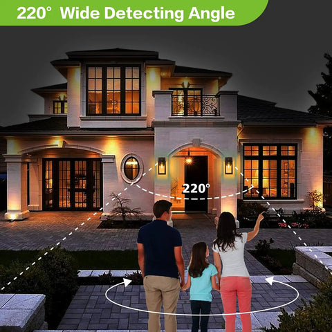 16 Inch Outdoor Wall Lantern Dusk To Dawn Sconce Waterproof Exterior Lighting Anti Rust Matte Black Porch Lamp With Glass Shade And E26 Socket For Outdoor Use Easy Mount Built To Last Pack Of 2 on house entrance