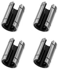 Open Type LM16UUOP Linear Ball Bearings 16Mm Bore 28Mm OD 37Mm Length 4 Pack With Double Side Rubber Seal Built For CNC And 3D Printer Motion Rails