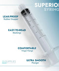 20 Ml Luer Lock Syringes No Needle Sterile Individually Wrapped 50 Pack Great For Lab Gear Med School Practice