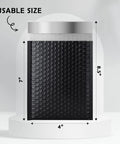 Black Waterproof Bubble Mailers 4x8 Self Seal Adhesive Shipping Bags, 200 Pack Cushioned Padded Envelopes, dimensions 4x7 usable