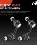 Rear Sway Bar End Links Set For Dodge Journey 2009-2018, showcasing heavy-duty two-pack steel stabilizer links against dark backdrop