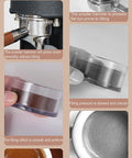 Comparison of espresso tamping methods with Electric Coffee Tamper With 30 Kg Steady Pressure And Easy Touch Screen Controls.
