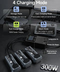 300W Matrice 4 Series Battery Charging Hub Fast Charge 3 Batteries In 1 Hour 12 Minutes For Matrice 4T And 4E Drones With LCD Display