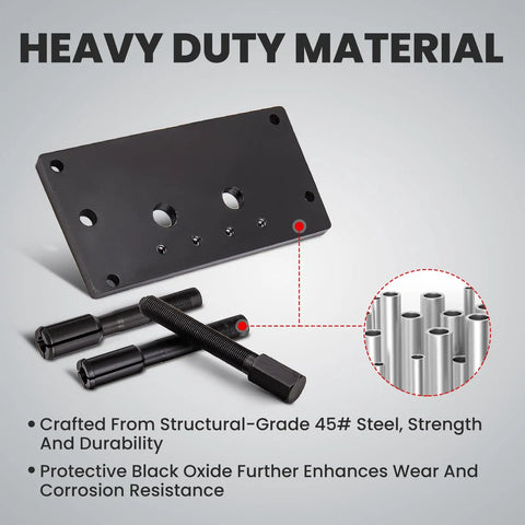 Harley Twin Cam Inner Bearing Installer And Puller Tool Kit For 1999 Up Models with black steel components