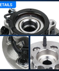 Front Wheel Bearing And Hub Assembly 6 Lug With ABS For Chevy Colorado 2004-2008 4WD close-up details view showing components
