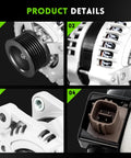 Close-up views of Alternator Replacement For Toyota Camry 2004 2005 2006 Highlander 2004-2007 Solara 2004-2008 And Scion TC 2005-2010