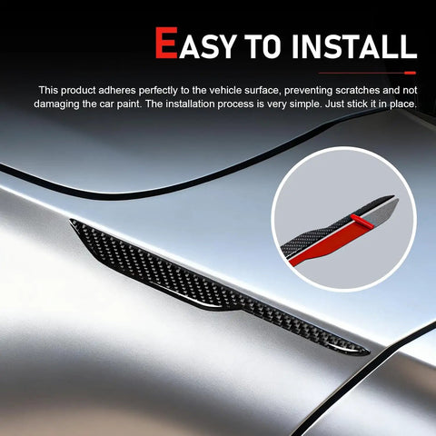 Custom Side Fender Trim For Tesla Cybertruck 2024 2025 2026 Seamless Door To Fender Accent Guard installed on shiny vehicle surface.