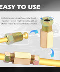 Close-up of Extensive Brake Line Fittings Kit With 100 Pieces For 1/4 Inch And 3/16 Inch Tubing Nuts And Connectors installation