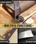 Two Piece Stainless Steel Pry Bar Scraper Set With Nine Point Two Five Inch And Six Point Seven Inch Sizes Beekeeping Hive Scraper