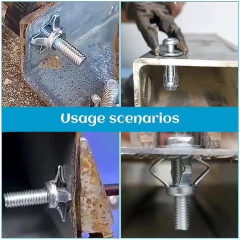 30 Piece M4 Hollow Wall Anchors Kit With Petal Nuts And Screws Expansion Door Anchors For Thin Walls Hollow Panels And Sheet Metal Includes Metal Screws Heavy Duty Cavity Fixing For Quick No Sweat Install used on metal and hollow panels