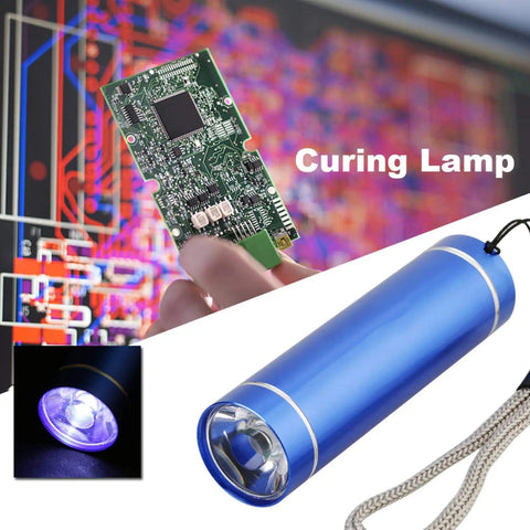 LED Illuminated Solder Flux Paste Kit for PCB BGA Repair No Clean Liquid Flux 4 Piece Soldering Set with blue curing lamp