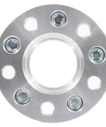 Top view of Two Pack 1.5 Inch Wheel Spacers 5x4.5 Bore 70.5mm 14x1.5 Thread Pitch 5 Lug Adapters Fit Ford Mustang