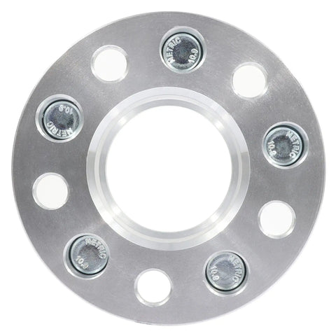 Top view of Two Pack 1.5 Inch Wheel Spacers 5x4.5 Bore 70.5mm 14x1.5 Thread Pitch 5 Lug Adapters Fit Ford Mustang