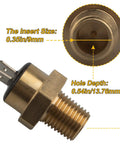 All In One Pool Heater Repair Kit With Stack Flue Sensor Thermistor And High Limit Switch For Pentair Sta Rite MasterTemp Max E Therm SR200 SR333 SR400 Pool And Spa Heaters brass sensor with 0.35in insert