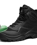 Steel Toe Work Boots For Men Heavy Duty Construction Safety Boots Breathable Anti Smash Puncture Resistant Industrial Footwear