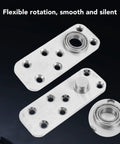 Hidden Door Pivot Hinge With 360 Degree Rotation Heavy Duty Stainless Steel Concealed Door Hardware For Bookcases And Wood Doors 600 Lbs Load Capacity Brushed Finish By Marhynchus