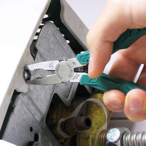 Stripped Screw Removal Pliers For Damaged Or Rusted Fasteners With Slim Design And No Slip Jaws For Maximum Grip PZ-58 Combination Pliers By Engineer