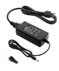 12V 5A LED Strip Power Supply, 60W AC to DC Adapter, Input 100 to 240V, 5.5x2.5mm DC Output Plug, cables visible.