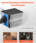 Dial Test Indicator With Magnetic Flexible Base Stand For Precision Machining, close-up of magnetic base attachment.